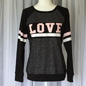 SOLD! - Bobbie Brooks Love Striped Sweatshirt Top